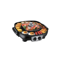 ราคา MITSUMARU เตาปิ้งย่างพร้อมหม้อสุกี้ชาบู รุ่น AP-MC14 - สีดำ 1ช่องน้ำชุป (6026588732)