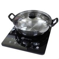 ราคา เตาเเม่เหล็กไฟฟ้าพร้อมหม้อสุกี้ชาบู AP-IC10 ระยะรับประกัน1ปี ตั้งเวลาได้มีโหมดล๊อคปลอดภัยจากเด็ก (10607593547)