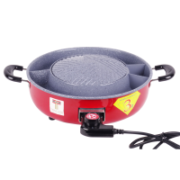 ราคา เตาหมูกระทะไฟฟ้าสีทองเทาเทปล่อนถอดล้างได้ 12 นิ้ว mitsumaru EG20T ถอดล้างได้ปลอดภัยต่อการใช้งานมี มอก. (15358642885)