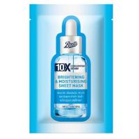 ราคา บู๊ทส์ 10เอ็กซ์ คอนเซ็นเทรท ซีรั่ม ไบรท์เทนนิ่ง แอนด์ มอยส์เจอร์ไรซิ่ง ชีท มาส์ก 25 มล. Boots 10X Concentrate Serum Brightening & Moisturising Sheet Mask 25ML (635b620d7366036bfd54309a)
