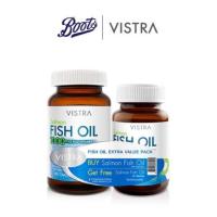 ราคา วิสทร้า น้ำมันปลาแซลมอน 1000 มก. แพ็คคู่ Vistra Salmon Fish Oil 100 20S (66b2f17d1a1d4b6b2aadb204)
