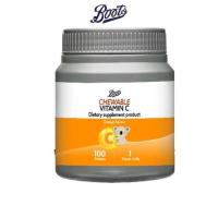 ราคา บู๊ทส์ วิตามินซี ชนิดเม็ดเคี้ยว 50 มก. 100 แคปซูล Boots Vitamin C Chewable 50Mg 100S (66c6c60f7ceaa186992c1475)
