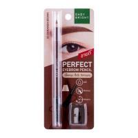ราคา เบบี้ไบร์ท เพอร์เฟ็คอายบราวเพนซิล 1.2g 02 ชินเนม่อนบราวน์ Baby Bright Perfect Eyebrow Pencil 1.2g 02 Cinnamon Brown (Y2022) (63a14193f258005da96533c3)