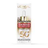 ราคา ลอรีอัล ปารีส ยูวี ดีเฟนเดอร์ ซัน-รีแพร์ อินวิซิเบิล เซรั่ม 30 มล. L'Oreal Paris UV Defender Sun- Repair Invisible Serum 30ml (651c4b86a7c9e6b8530864db)