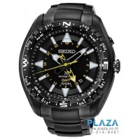 ราคา นาฬิกาข้อมือ SEIKO PROSPEX GMT Kinetic Cushion-Shaped All Black[SUN047]