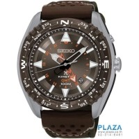 ราคา นาฬิกาข้อมือ SEIKO Prospex GMT Kinetic Brown Cushion-Shaped[SUN061]