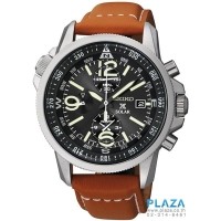 ราคา นาฬิกาข้อมือ SEIKO Solar Alarm Chronograph Leather Strap[SSC081]