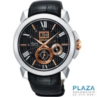 ราคา นาฬิกาข้อมือ SEIKO Premier Kinetic Perpetual Calendar (Black)[SNP149P2]