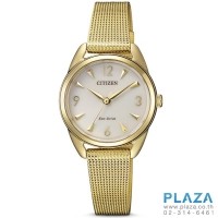 ราคา นาฬิกาข้อมือ Citizen Lady Eco-Drive Mesh(Gold)[EM0687-89P]
