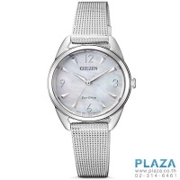 ราคา นาฬิกาข้อมือ Citizen Lady Eco-Drive Mesh(Silver)[EM0681-85D]