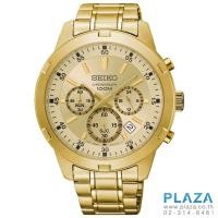 ราคา นาฬิกาข้อมือ SEIKO Neo Sports Chronograph Gold Dial[SKS610P]
