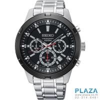 ราคา นาฬิกาข้อมือ SEIKO Neo Sports Chronograph Black Dial[SKS611P]