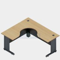 ราคา ICONIC Furniture โต๊ะทำงานเข้ามุม / โต๊ะตัวแอล ขาเหล็ก รุ่น PL-1614 (124682)