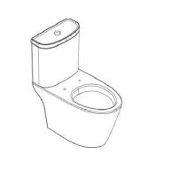 ราคา TF-2407-WT-2 โถสุขภัณฑ์ คอมแพ็ค โคดี้ 3/4.2L ไม่มีฝารองนั่ง - DP CERAMIC (109995)