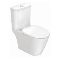 ราคา TF-2407SC-WT-0 สุขภัณฑ์แบบสองชิ้น ใช้น้ำ 3/4.2 ลิตร พร้อมฝารองนั่งปิดนุ่มนวล รุ่น คอมแพค โคดี้ สีขาว - DP CERAMIC (103599)