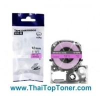 ราคา LC-4UAS สีเทา พื้นม่วงอ่อน (ฺLavender) เทปพิมพ์อักษรเทียบเท่า