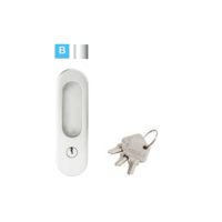 ราคา HAFELE มือจับประตูซิงค์อัลลอยด์ พร้อมอุปกรณ์ล็อคประตูบานเลื่อน รุ่นมาตรฐาน (ประตูห้องน้ำ) - สีโครมเงา (499.65.101)