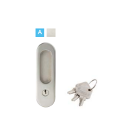 ราคา HAFELE มือจับประตูซิงค์อัลลอยด์ พร้อมอุปกรณ์ล็อคประตูบานเลื่อน รุ่นมาตรฐาน (มือจับหลอก) - สีนิกเกิ้ลด้าน (499.65.098)