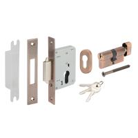 ราคา HAFELE ชุดตลับกุญแจสแตนเลสสตีล ระบบมอร์ทิสล็อค พร้อมอุปกรณ์ล็อครุ่นมาตรฐาน (ประตูทางเข้า) - ทองแดงรมดำ (499.65.132)