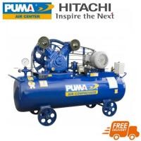 ราคา PUMA PP275-HI380V SET ปั๊มลม (2 สูบ) 7.5 แรงม้า 315 ลิตร + มอเตอร์ Hitachi 380V. (716556)