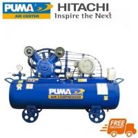 ราคา PUMA PP275A-HI380V SET ปั๊มลม (2 สูบ) 7.5 แรงม้า 260 ลิตร + มอเตอร์ Hitachi 380V. (716557)