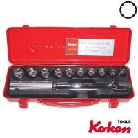 ราคา บ๊อกซ์ชุด 1/2 นิ้ว 12P (มิล) 12ชิ้น/ชุด เบอร์9-19มม. Koken รุ่น 4220M (715585)