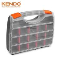 ราคา KENDO 90224 กล่องเก็บเครื่องมือช่างพลาสติก 12-1/2 นิ้ว 15 ช่อง (Tools Organizer) (715711)