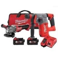 ราคา SET COMBO เครื่องเจียร 4 นิ้ว M18-CAG100X-0 + สว่านโรตารี่ M18 CHX-0 (715898)