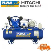 ราคา PUMA PP23P-HI380V SET ปั๊มลม (2 สูบ) 3 แรงม้า 260 ลิตร + มอเตอร์ Hitachi 380V. (716561)