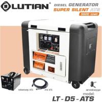 ราคา LUTIAN LT-D5-ATS เครื่องปั่นไฟดีเซล (เสียงเงียบ | พร้อมกล่อง ATS) 5.0 KW.220V. (10 HP | สตาร์ทกุญแจ) (715115)