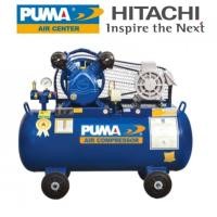 ราคา 110035872 PUMA PP21-HI220V SET ปั๊มลม (2 สูบ) 1 แรงม้า 92 ลิตร + มอเตอร์ Hitachi 220V. (716569)