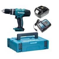 ราคา Makita DHP453SF1J สว่านกระแทกไร้สาย 18V. (กล่อง MAKPAC | แบต 3.0Ah x 1 ก้อน) (717506)