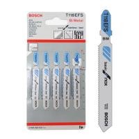 ราคา 2608636420 BOSCH T118EFS ใบเลื่อยจิ๊กซอว์ตัดสแตนเลส (5 ใบ/แพค) (718323)