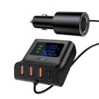 ราคา ACEFAST ที่ชาร์จในรถ Fast Charge Car HUB Charger B8 (3xUSB-A+1xUSB-C) (1020904517300031)