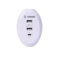 ราคา ปลั๊กแปลง Toshino 2 USB 2.4A + PD Charger TS-3UPD (1020855613200004)
