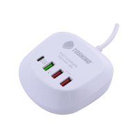 ราคา Toshino ปลั๊ก PD+QC 20W 2 USB ยาว 1.2 เมตร รุ่น TS-1PD