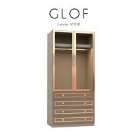 ราคา GLOF (กลอฟ) ตู้เสื้อผ้ากระจก 2 บานเปิดมีลิ้นชัก ขนาด 100 cm. รายละเอียดสินค้า (ASX-GC1002)