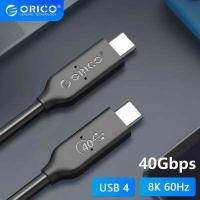 ราคา ยูเอสบีโอริโก4สาย USB IF ได้รับการรับรอง100วัตต์ชาร์จเร็ว40Gbps การถ่ายโอนข้อมูล HD 8K 60Hz ประเภทวิดีโอ C สำหรับ Thunderbolt 3 Macbook (18041236318)