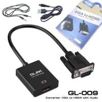 ราคา อุปกรณ์แปลงภาพ VGA เป็น HDMI GLINK รุ่น GL 009 ต่อเสียงเพิ่มได้ (18738506079)