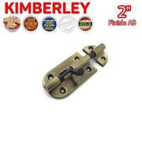 ราคา KIMBERLEY กลอนประตู กลอนหน้าต่าง กลอนทั่วไป กลอนสแตนเลสแท้ ชุบทองเหลืองรมดำ NO 360 2 AB SUS 304 JAPAN (483952035)