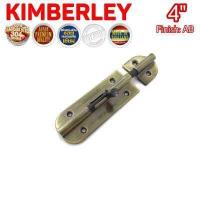 ราคา KIMBERLEY กลอนประตู กลอนหน้าต่าง กลอนทั่วไป กลอนสแตนเลสแท้ ชุบทองเหลืองรมดำ NO 360 4 AB SUS 304 JAPAN (483934561)
