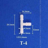 ราคา ข้อต่อท่อเสื้อยืดพลาสติก PE 4 25มม 5 200ชิ้นอุปกรณ์สำหรับตู้ปลาท่อปั๊มน้ำอากาศตัวเชื่อมต่อน้ำสำหรับสวนท่อ (19274043670)