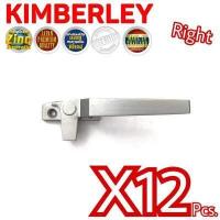 ราคา KIMBERLEY มือจับบานกระทุ้ง มือจับล็อคบานหน้าต่างซิ้งค์ จับขวา NO 700 Right Bronze Australia Zinc Ingot Japan Quality 12 ชิ้น (19808407048)