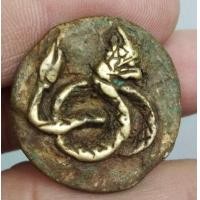 ราคา 8792-เหรียญ12 นักกษัตริย์ เนื้อทองเหลืองหลังธรรมจักร ไม่ทราบที่ (มือสอง) (360986443)