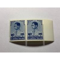 ราคา แสตมป์พระรูป ร.9 ชุด6 ดวง20สตางค์ สองดวงติดกัน (มือหนึ่ง) (355804061)