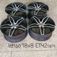 ราคา แม็กมือสองขอบ18 LENSO 5รู114 18x8 ET42 ราคา4วง 10000 บาท สวยทุกวง (มือสอง) (360981516)