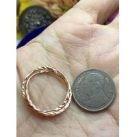 ราคา ต่างหูแบบห่วงกลม นากแท้ (มือสอง) (360971467)