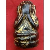 ราคา พระปิดตาไม้โพธิ์แกะ ก้นอุดผง รักทองเก่า สูง 4cm (มือสอง) (133407155)