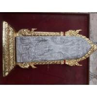 ราคา พระกำแพงศอกพร้อมซุ้มปิดทอง ปางมารผจญ วัดโพธาราม จ.สุพรรณบุรี (มือสอง) (360129291)