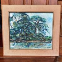 ราคา ภาพวาดสีน้ำมัน (มือสอง) (360962460)